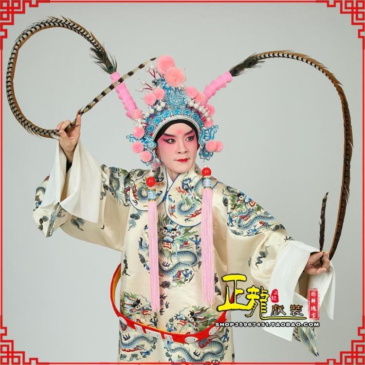 贵池京剧戏曲道具用品舞台演出精品羽毛雉鸡毛 翎子