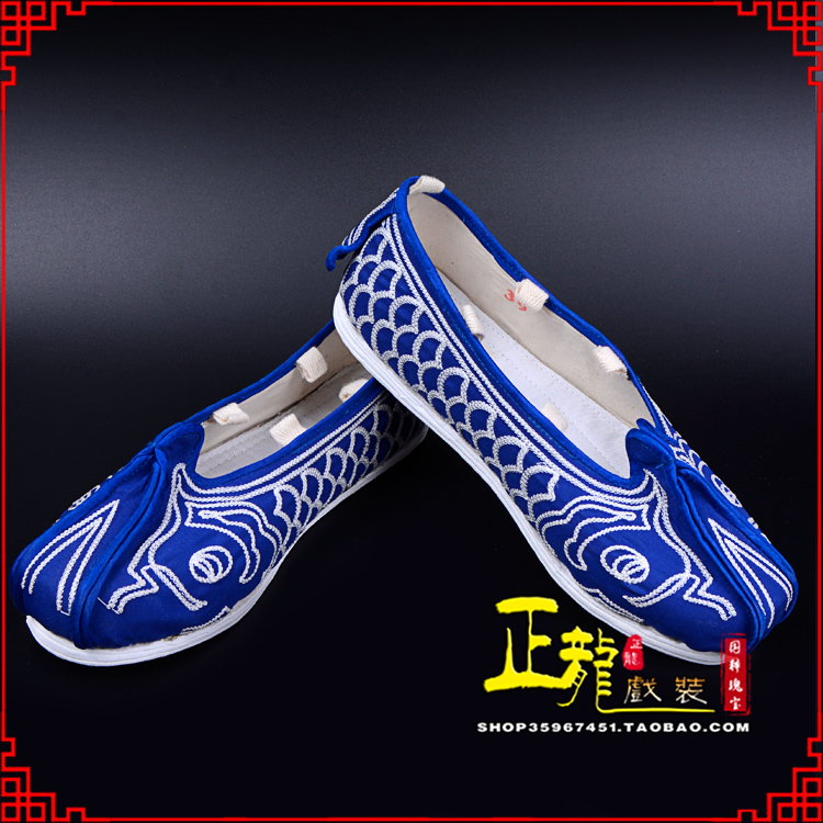 贵池戏鞋舞台演出鞋水路英雄三义斋布底鱼鳞洒