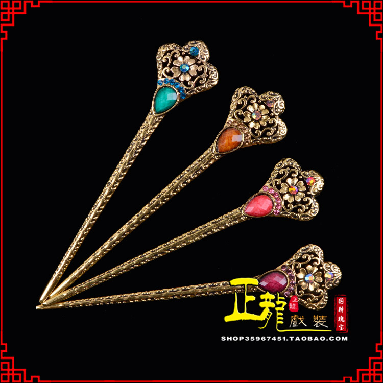 贵池头饰老旦青衣员外夫人簪子 老旦发簪