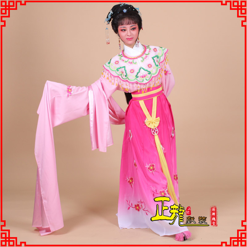 贵池水袖青衣练功花旦服 梅花古装衣